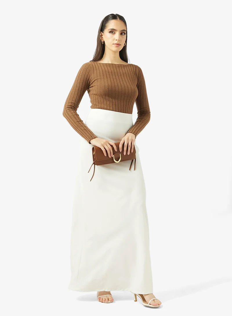 جولدن ابل تنورة ماكسي بخط مستقيم